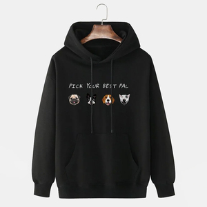 Alta calidad 500 GSM algodón grueso en blanco liso de peso pesado sudaderas con capucha de gran tamaño sin cuerda Unisex logotipo personalizado de talla grande sudaderas con capucha para hombres - Product Image 4