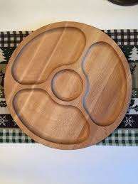 Bandeja Redonda de Madera de Alta Calidad para Servir Frutos Secos y Aperitivos, Decoración de Mesa para el Hogar, Utensilios de Cocina para Bodas y Ramadán - Product Image 2