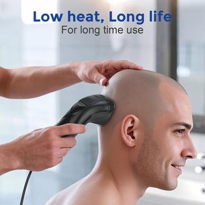 Afeitadora Eléctrica Profesional para Hombres, Motor Potente, Afeitadora Eléctrica con Cable, Recortadora de Pelo Retráctil para Uso Facial, Lavable - Product Image 3