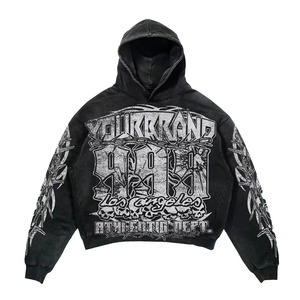 Chándal con Diseño Personalizado, Serigrafía y Pedrería, Diseño Moderno, Tejido Cálido, para Ropa Urbana, Unisex - Product Image 3