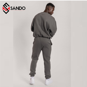 กางเกงวอร์มสำหรับชายหญิง XXL สีทึบชุดวิ่งโลโก้ตามสั่งชุดออกกำลังกายกลางแจ้งฤดูหนาว - Product Image 4