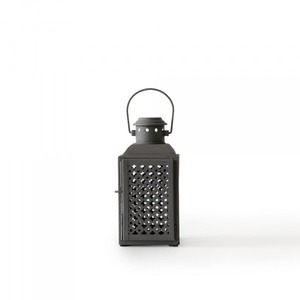 <b>Set</b> of 2 <b>Black</b> Cutwork Lanterns Decorative Ambient Lighting Ideal for <b>Dinner</b> Parties and Guest Entertaining Decor From India - Product Image 4