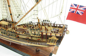 Gia Nhien Fabricant Approuver Conception Personnalisée Bas quantité minimale de commande WHYDAH GALLY MODÈLE GRAND VOILIER avec HAUTE QUALITÉ Artisanat maquette de bateau - Product Image 5