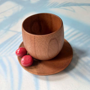 Taza de madera asequible Taza de té de café de madera maciza de alta calidad Vietnam - Product Image 3