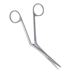 MEDIHEAL SURGICAL MSC-H-2407 Surgical Stainless Steel Nasal Scissor One Toothed Cutting <b>Edge</b> 18.5 cm ENT Application - Product Image 3