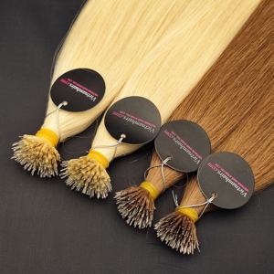 Extensiones de cabello humano virgen Nano-Link 2025 de la mejor calidad 100%, cutícula completa, estilo recto, Super doble dibujado, precio directo al por mayor - Product Image 1
