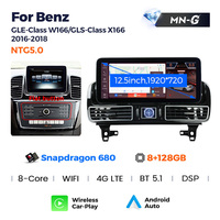 Sistema de Navegación para Automóvil Navifly con Snapdragon 680 y el Sistema Android Más Reciente para Benz Clase GLE, Clase GLS, X166, W166 2016-2018, Compatible con Cámara de 360°