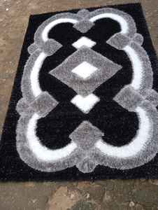 Alfombra peluda americana Alfombra con patrón abstracto de la mejor calidad Lavable Reversible para uso doméstico para adolescentes Hecho de seda de poliéster - Product Image 5