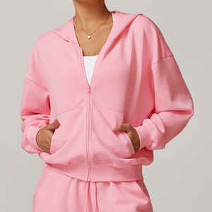 Ropa deportiva transpirable personalizada, chaquetas de entrenamiento deportivo de manga larga, abrigo informal ajustado para gimnasio, Fitness, chaqueta de Yoga con cremallera completa personalizada - Product Image 1