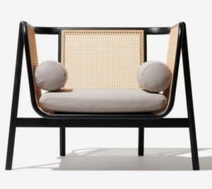 Silla moderna de lujo para sala de estar, comedor, muebles de interior, silla de oficina de madera maciza con silla de comedor de tela, sillas de restaurante de Hotel - Product Image 5