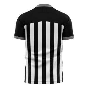 Noir Blanc Rayé Football Arbitre Chemise France Football Volleyball Arbitre Uniforme Football Juge Chemise Football Maillots - Product Image 2