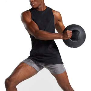 Cotton Sleeveless Shirt Sando Undershirts Muscle Tee Sports Blank <b>Gym</b> Apparel Wear <b>Vest</b> Fitness <b>Mens</b> Stringer Tank Top <b>Men</b> - Product Image 1