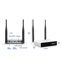 Sistema de Presentación Inalámbrico 4K con Botón 2 en 1 Compatible con Chromecast, AirPlay, Miracast, Plug & Play para Sala de Conferencias