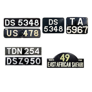 Placas de matrícula de coche reflectantes sublimación en relieve personalizadas de Tanzania - Product Image 2