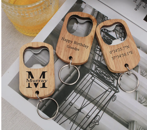 Abridor de Botellas de Cerveza Magnético para Refrigerador, Ecológico, de Acero Inoxidable y Madera de 4 Pulgadas, para Regalo de Boda, Hecho a Mano por Tayyab Handicraft - Product Image 2