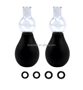 Pompe à vide d'agrandissement de tire-lait de mamelon masculin en gros avec 8 anneaux jouets sexuels ventouse de mamelon - Product Image 2