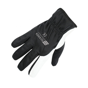 Gants de travail de sécurité en cuir OEM Gants de sécurité en cuir à usage général avec doublure en coton En388 Gants de travail industriels antidérapants - Product Image 5