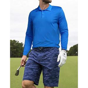 Diseño personalizado de alta calidad, impresión por sublimación, poliéster Spandex, cuello de manga corta de secado rápido, polos de golf para hombres - Product Image 3
