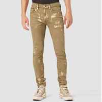 Nouveau pantalon en jean extensible pour hommes Pantalon en jean respirant confortable et élégant