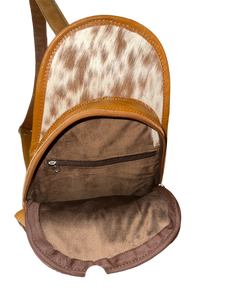 Sac banane compact bohème avec fermeture éclair en cuir véritable pour les voyages d'été et les essentiels quotidiens Fabriqué en Inde - Product Image 3