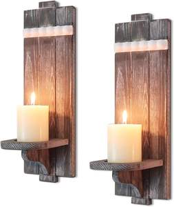 <b>Set</b> of 3 Gold Taper Candlestick Holders Decorative Lanterns & <b>Candle</b> Jars for Wedding Dining & Party Fits 3/4 Inch Thick <b>Candles</b> - Product Image 3