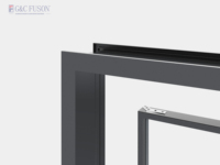 Fuson Cadre en aluminium Portes coulissantes élévatrices Prix bon marché Patio Fer Porte principale Conception Porte coulissante utilisée pour la maison conteneur