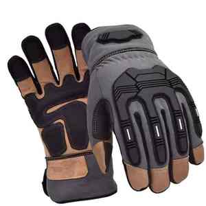 Gants de mécanicien en cuir robustes gants de travail lavables protecteur huile gaz usine main de sécurité gants de mécanicien en cuir unisexe - Product Image 6