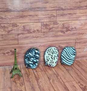 Bolso de mano de cuero de vaca de nuevo diseño con estampado de animales para mujer, monedero pequeño con cierre de cremallera, cartera corta, cadenas decorativas para mujer - Product Image 3