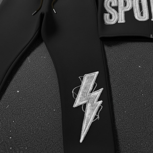 Chándal con Apliques Bordados, Nuevo, de Alta Calidad, Chándales para Hombre con Parches Desgastados y Bordados - Product Image 5