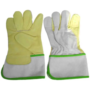 Guante de seguridad de cuero vacuno de alta calidad, transpirable, duradero, liso, con grano de piel, resistente, suave y cómodo, tipo Canadian Rigger - Product Image 6