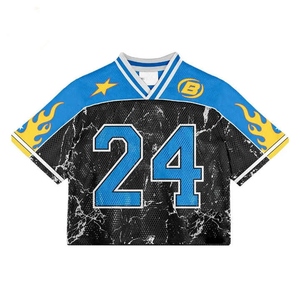 Uniformes de fútbol americano totalmente personalizables, camiseta personalizada impresa sublimada con bordado, camisetas de fútbol americano - Product Image 2