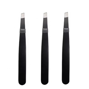 Pince à sourcils inclinée en acier inoxydable antistatique de précision, couleurs personnalisées, utilisation esthétique pointue de qualité professionnelle, vente en gros - Product Image 5