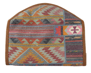 Venta al por mayor pequeño bolso de moda hecho a mano cosido algodón Dhurry/Kelim tejido a mano embragues de las mujeres patrones tradicionales impresos - Product Image 4