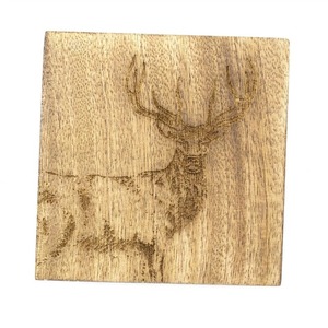 Fabricante India Posavasos cuadrados de madera Durable PC Mat/Pad para vidrio y taza Diseño personalizado en venta posavasos de nogal - Product Image 4
