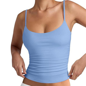 Las camisetas sin mangas de algodón 100% ajustadas para mujer más vendidas, sublimación de punto de calidad Premium, Color sólido para todas las edades - Product Image 1