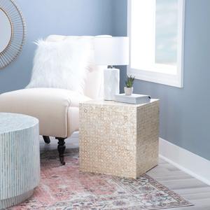 โต๊ะกาแฟสี่เหลี่ยมโต๊ะข้างสุดหรูพร้อมโต๊ะฝังมุกสำหรับตกแต่งห้องนั่งเล่น - Product Image 6