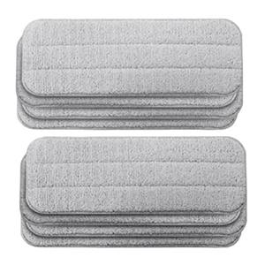 Recharge de tête de balai serpillère carrée pliable grise, auto-essoreuse à quatre côtés, durable, écoresponsable, réutilisable, tampons de remplacement pour balais - Product Image 3