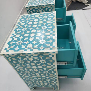 Vente de Noël, armoire de chevet personnalisée en résine incrustée avec support, ange peint à la main, décoration de la maison - Product Image 1