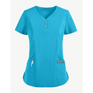 Logo personnalisé tailles couleurs marque privée soins infirmiers Spa Salon esthéticienne uniformes hôpital médical vente en gros en vrac ensemble de gommage à bas prix - Product Image 3