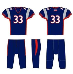 Uniforme de Fútbol Americano Transpirable, Tallas Grandes, Impresión de Logotipo Personalizada, Alta Calidad, Ligero, 100% Poliéster, Diferentes Modelos - Product Image 1