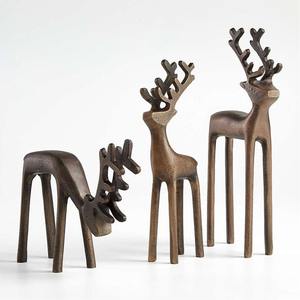 Ornement d'arbre de Noël contemporain de luxe en métal décor de table de vacances élégant salon bureau célébration saisonnière - Product Image 3