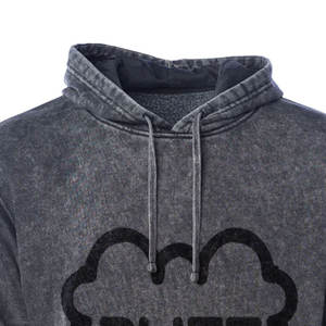 2025 Newest Custom Black Acid <b>Wash</b> 100% Cotton Fleece Men's Zipper-Up Hoodies Embroidered Logo Winter Clothing <b>Boys</b> High Street - Product Image 4