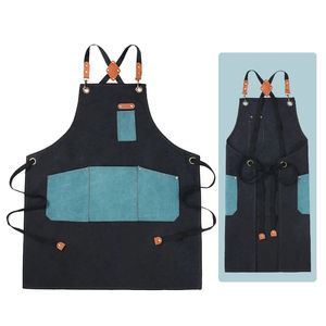 Utensilios de cocina Café Delantal Moda Personalizado Bar Barista Lienzo Delantal Duradero Trabajo Delantal - Product Image 6