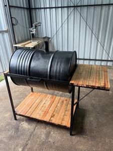 Parrilla Portátil de Carbón Económica con Estantes de Madera - Product Image 4