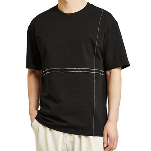T-shirt surdimensionné 100% coton de luxe pour hommes Camisetas lourdes personnalisées de haute qualité vêtements vierges entièrement personnalisables - Product Image 3