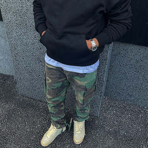 Casual With Side Pockets for Spring Wholesale Outdoor Cycling New <b>Men's</b> <b>Camo</b> Printed Cargo Trousers - Product Image 2