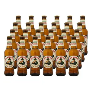 Birra Moretti Zero Alcohol Free Lager 330ml Bottles (12 Pack) - 0.0% ABV- Premium Italian Lager Beer - 24 x 330 ml - 4.6 % ABV