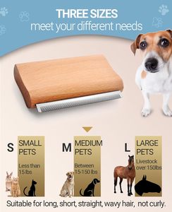 Cepillos para Perros, Peines de Estilo Simple, Herramienta para Eliminar el Pelo de Mascotas, Suministros de Aseo para Gatos, para Limpiar el Pelo Corto - Product Image 3