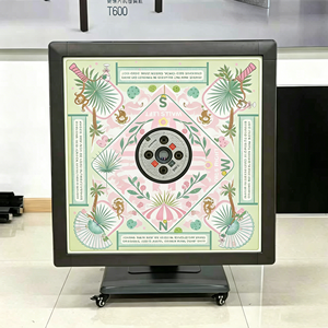 Bespoke Automatic Mahjong <b>Table</b>, Custom Logo Printed Desktop Silent 2 In 1 Dining Mahjong Machine - Product Image 3