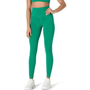 Leggings de yoga taille haute pour femmes, taille plus, logo personnalisé, taille unie, respirant, écologique, spandex/nylon, séchage rapide, contrôle du ventre - Product Image 1